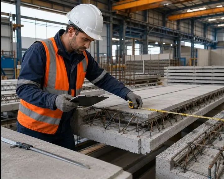 Controle de qualidade de peças pré-moldadas de concreto